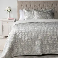 TEXTIL VIÑA - Cubrecama Raquel King Estampado Sherpa