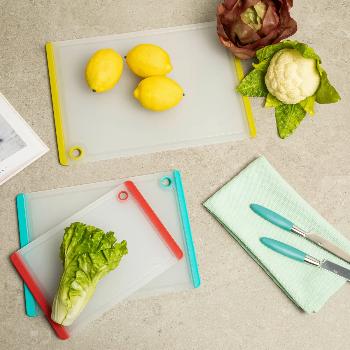 MICA - Set de Tablas para Cortar Mica Polipropileno x3