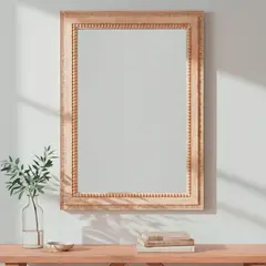 ROBERTA ALLEN - Espejo De Pared Rectangular Con Marco De MaDera 80X60 cm Decorativo