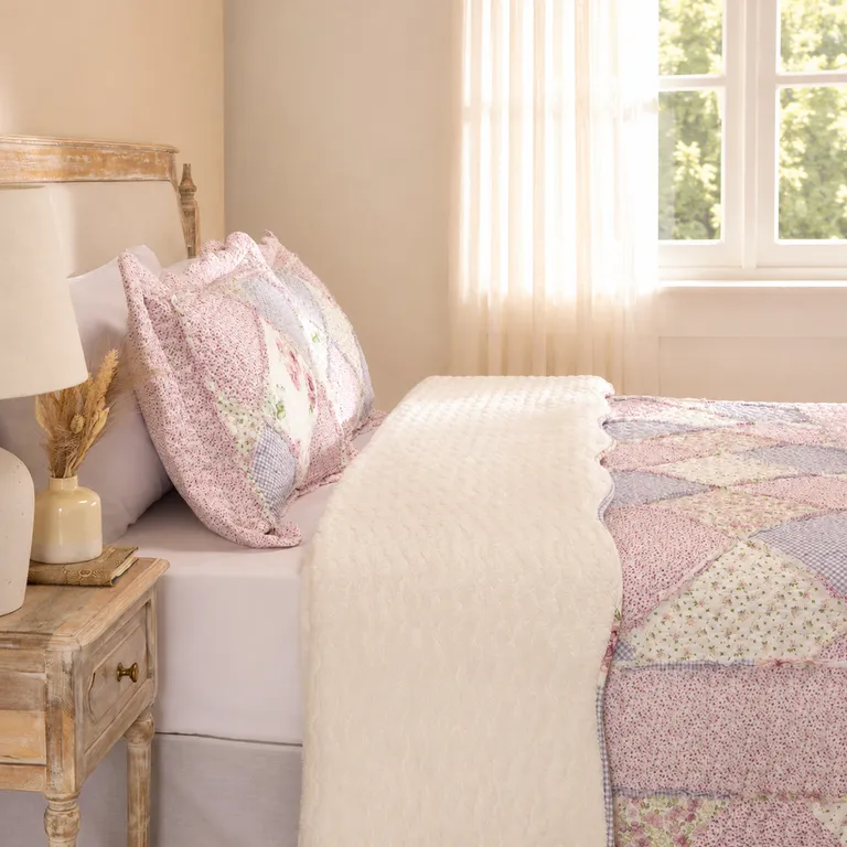 Cubrecama Patch Sherpa