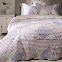 Cubrecama Patch Sherpa Morado