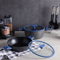 Olla Color New 26 Cm Antiadherente Azul Oscuro