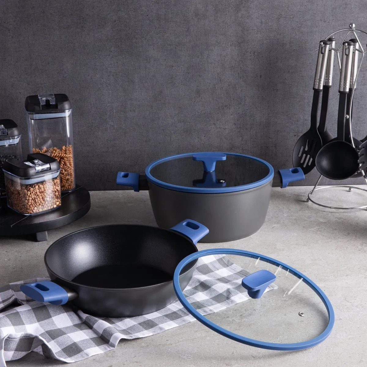 WURDEN - Olla Arrocera 26 Cm Antiadherente Azul Oscuro Wurden