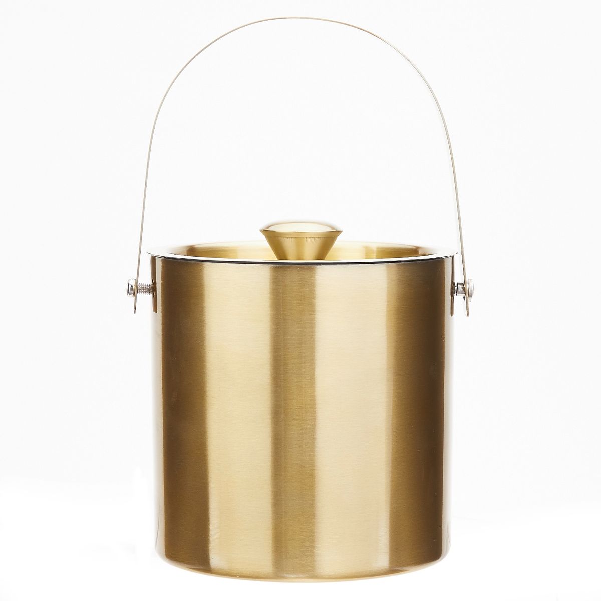 BASEMENT HOME - Hielera Dorada Basement Home Bar Antique con Tapa