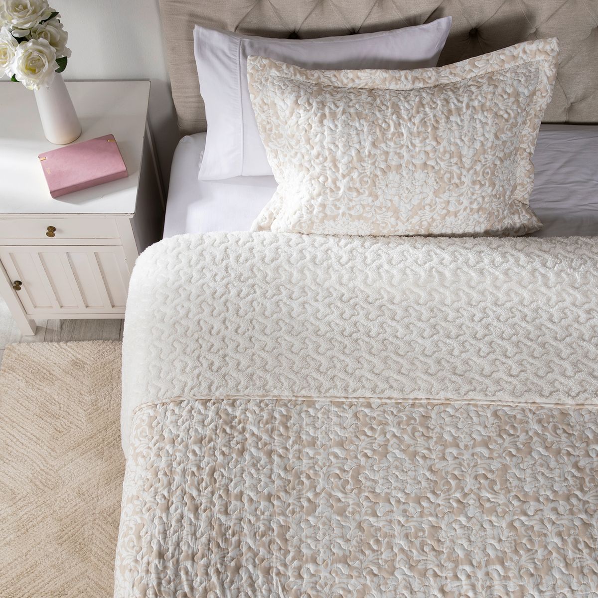 TEXTIL VIÑA - Cubrecama Sherpa Susan Textil Viña
