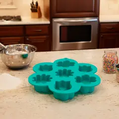 MICA - Set de 6 Moldes para Cupcakes Flores de Silicona