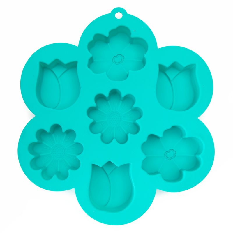 MICA - Set de 6 Moldes para Cupcakes Mica Flores de Silicona