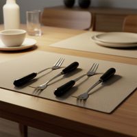 Set de Tenedores Postre Toscana Negro