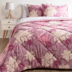 AMBIENTA - Juego de Cama Sharon Rosado