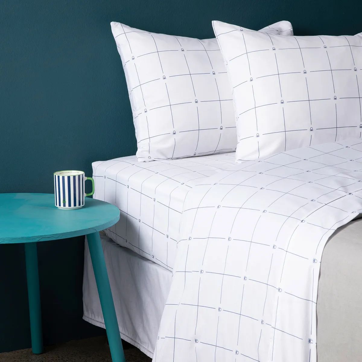 BENETTON - Juego De Sábana Andre 100% Algodón 180 Hilos Benetton