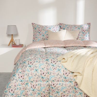 Imagen 2 del producto Plumón Estampado Reversible Mariposa