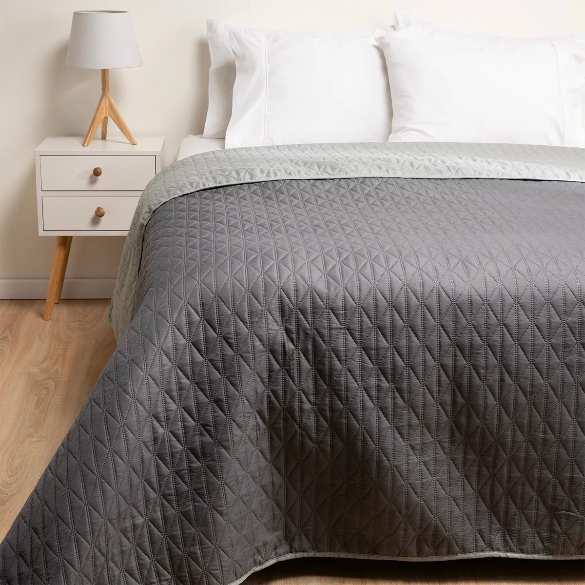 AMBIENTA - Cubrecama Liso Reversible Ambienta