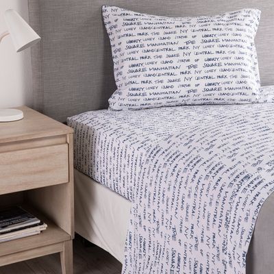 Imagen 1 del producto Juego De Sábana NYC 180 Hilos Algodón