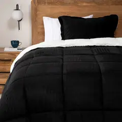 BASEMENT HOME - Plumón Mink Sherpa Bicolor 270X240 Cm