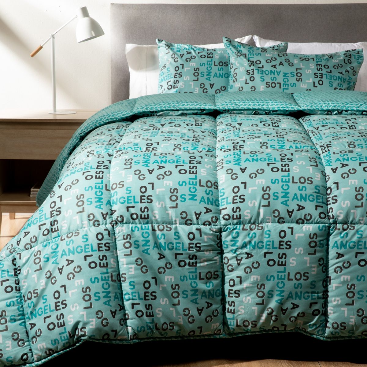 MICA - Plumón Estampado Los Angeles Mica