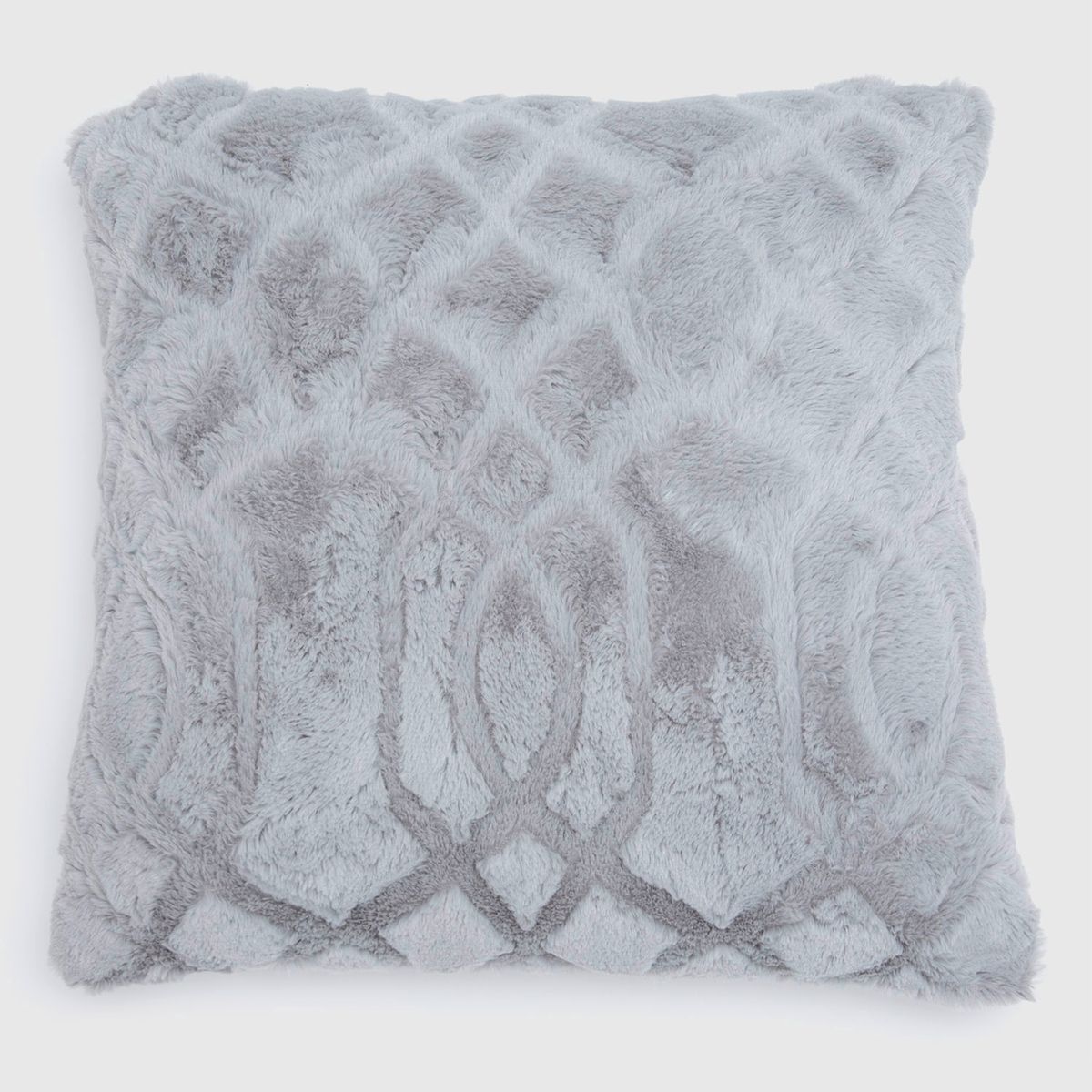 BASEMENT HOME - Cojín Fur Teo 45X45Cm Gris Decorativo Basement Home
