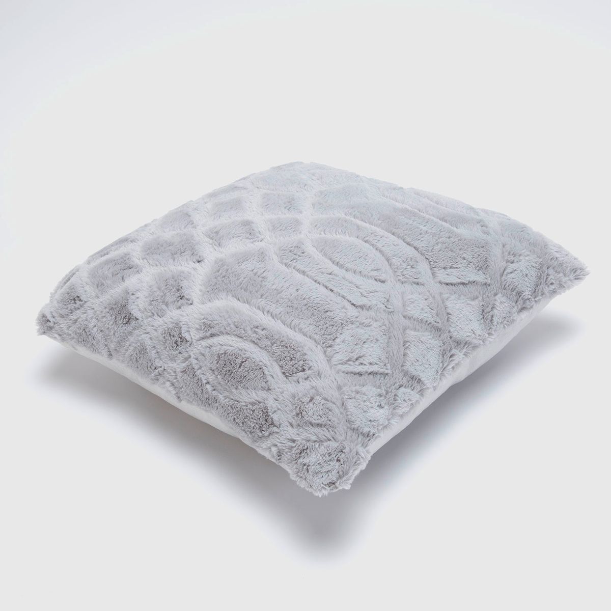 BASEMENT HOME - Cojín Fur Teo 45X45Cm Gris Decorativo Basement Home