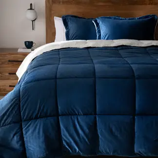BASEMENT HOME - Plumón Sherpa Bicolor Mink