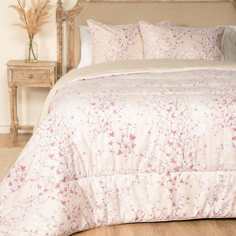 Plumón Estampado Reversible Mónica
