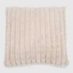BASEMENT HOME - Cojín Fur Rec Beige 45X45 Cm Suave