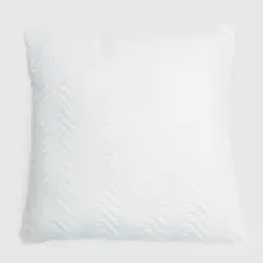 BASEMENT HOME - Cojín Fur Ola Moderno Blanco 45X45 Cm