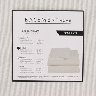 Imagen 2 del producto Juego De Sábanas Sábanas 300 Hilos Alberta