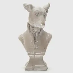 ROBERTA ALLEN - Adorno perro gris 14x26 cm