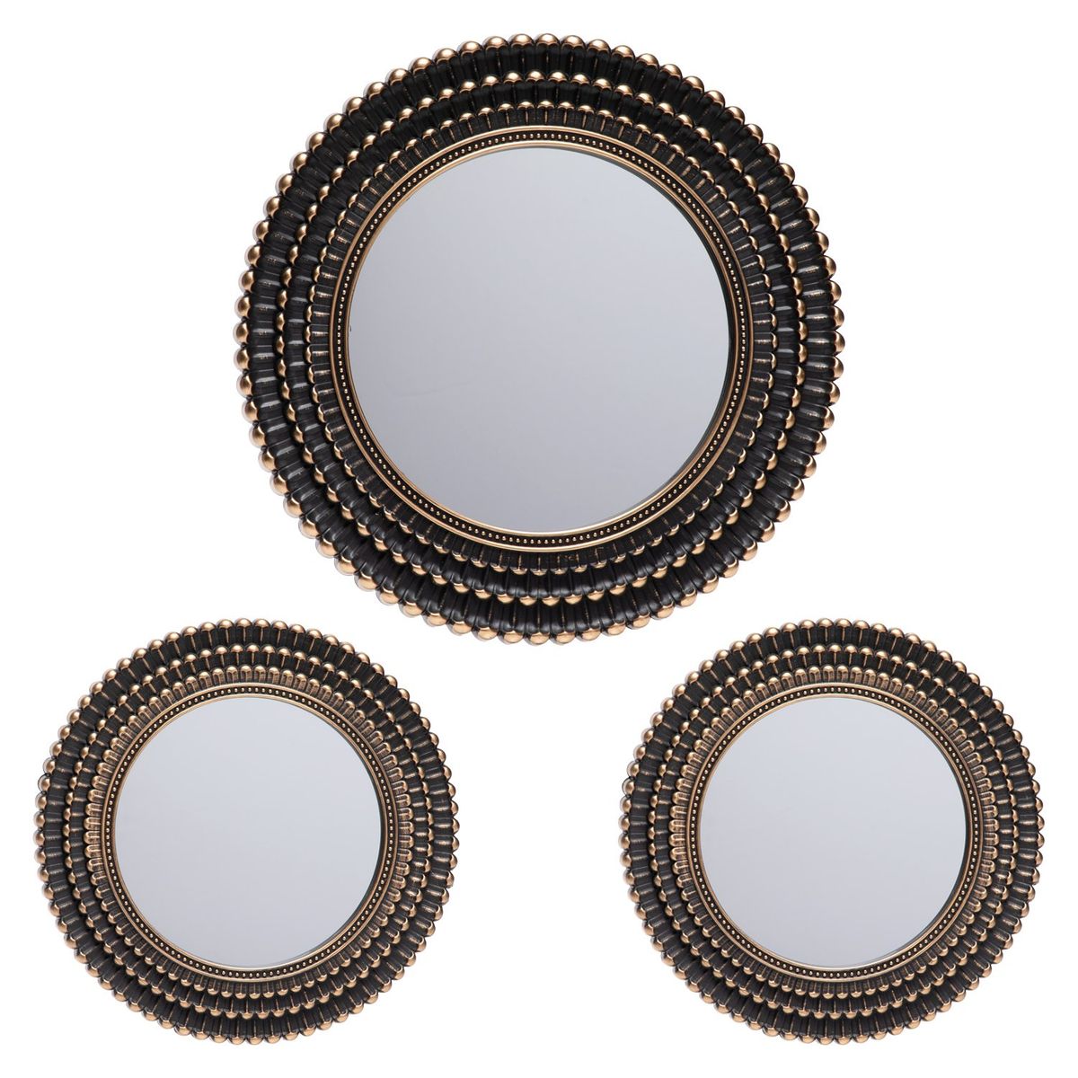 MICA - Set 3 Espejos Redondo Mica