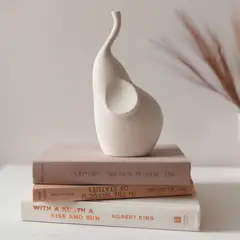 ROBERTA ALLEN - Adorno Elefante Pie 22 Cm Blanco