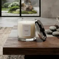 BASEMENT HOME - Vela Ambientador Aroma Gold Lily & Lotus 315 Gramos Vidrio Adorno Decorativo