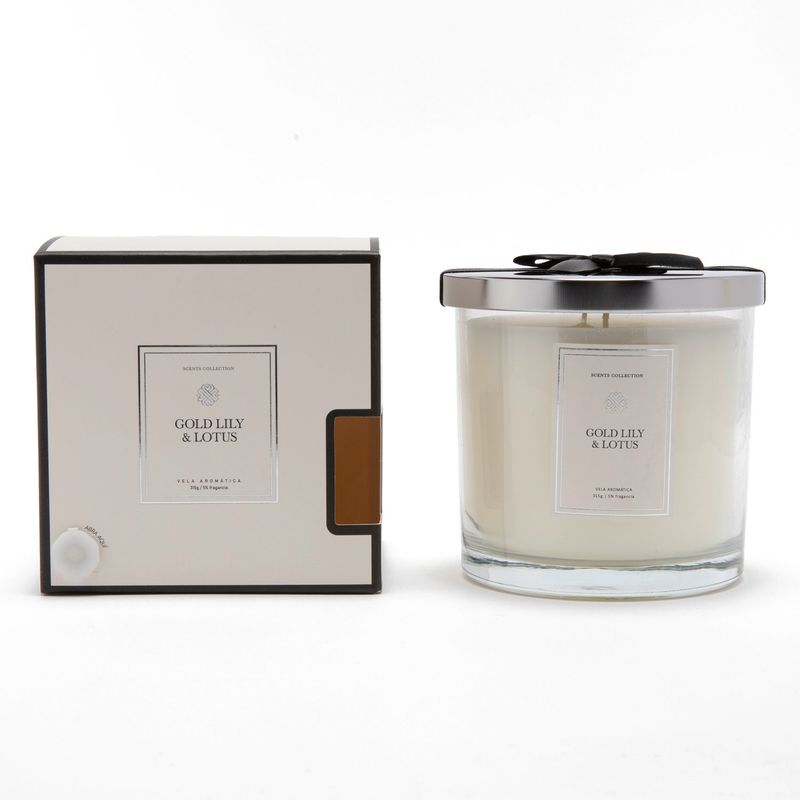 BASEMENT HOME - Vela Aromática Basement Home Vidrio Gold Lily & Lotus