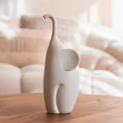 ROBERTA ALLEN - Adorno Elefante Pie 29 Cm Blanco