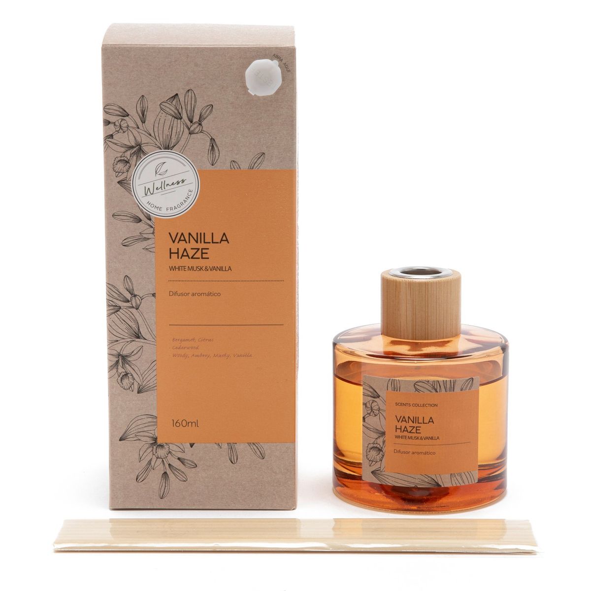 ROBERTA ALLEN - Difusor Con Varillas Aroma Vainilla Haze 100 Ml Roberta Allen