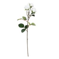 Vara Flor Artificial 4 Rosas 48 Cm