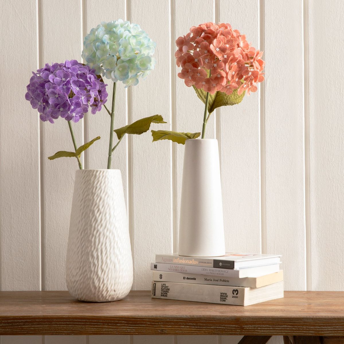 MICA - Vara Flor Planta Artificial Hortensia 60Cm Mica