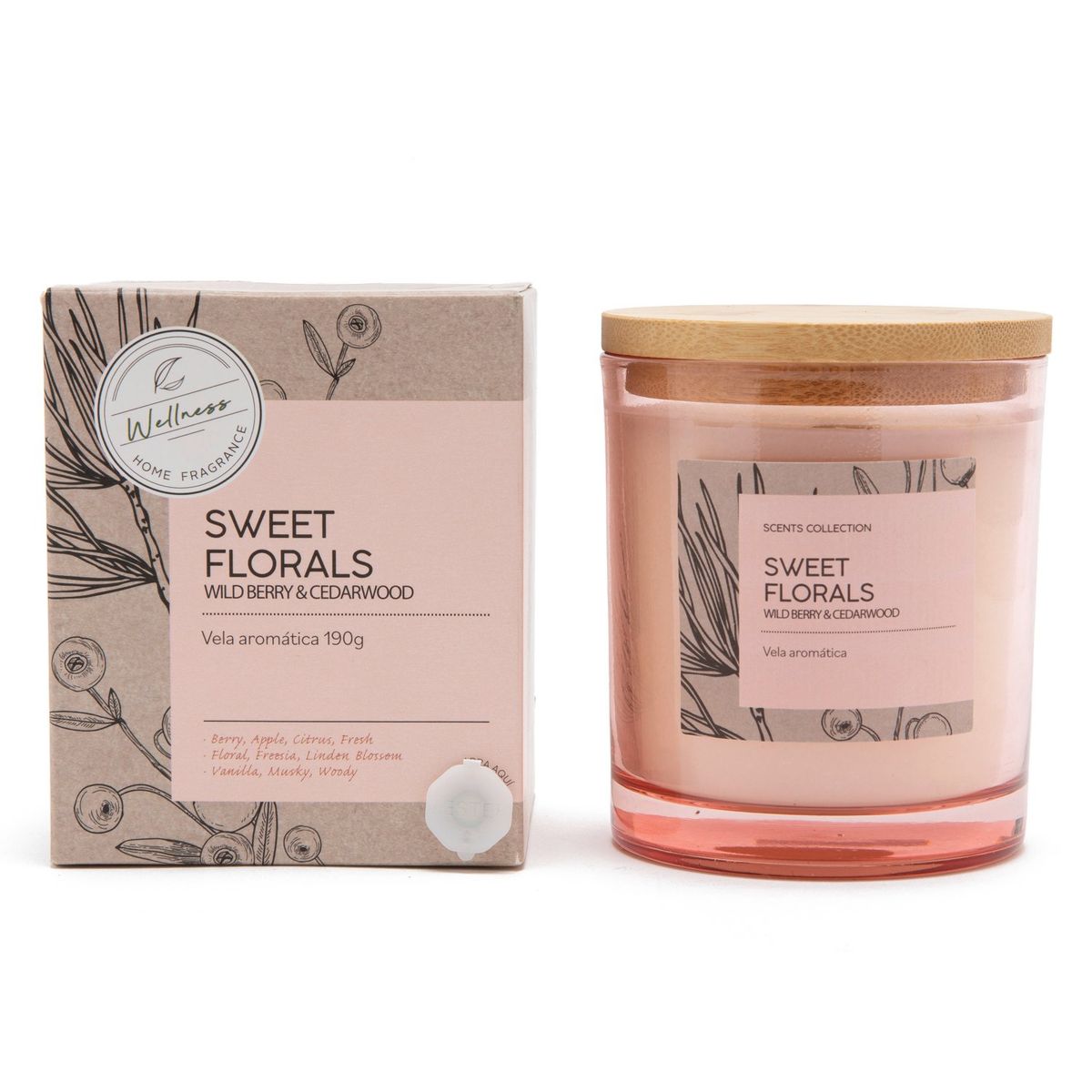 ROBERTA ALLEN - Vela Aromática Dulce Floral 190 Gramos Roberta Allen