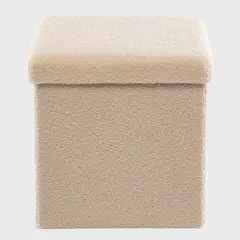 MICA - Pouff Curly 37,5 Cm Beige
