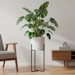 MICA - Macetero Pedestal Con Soporte 23X60 Cm Basic