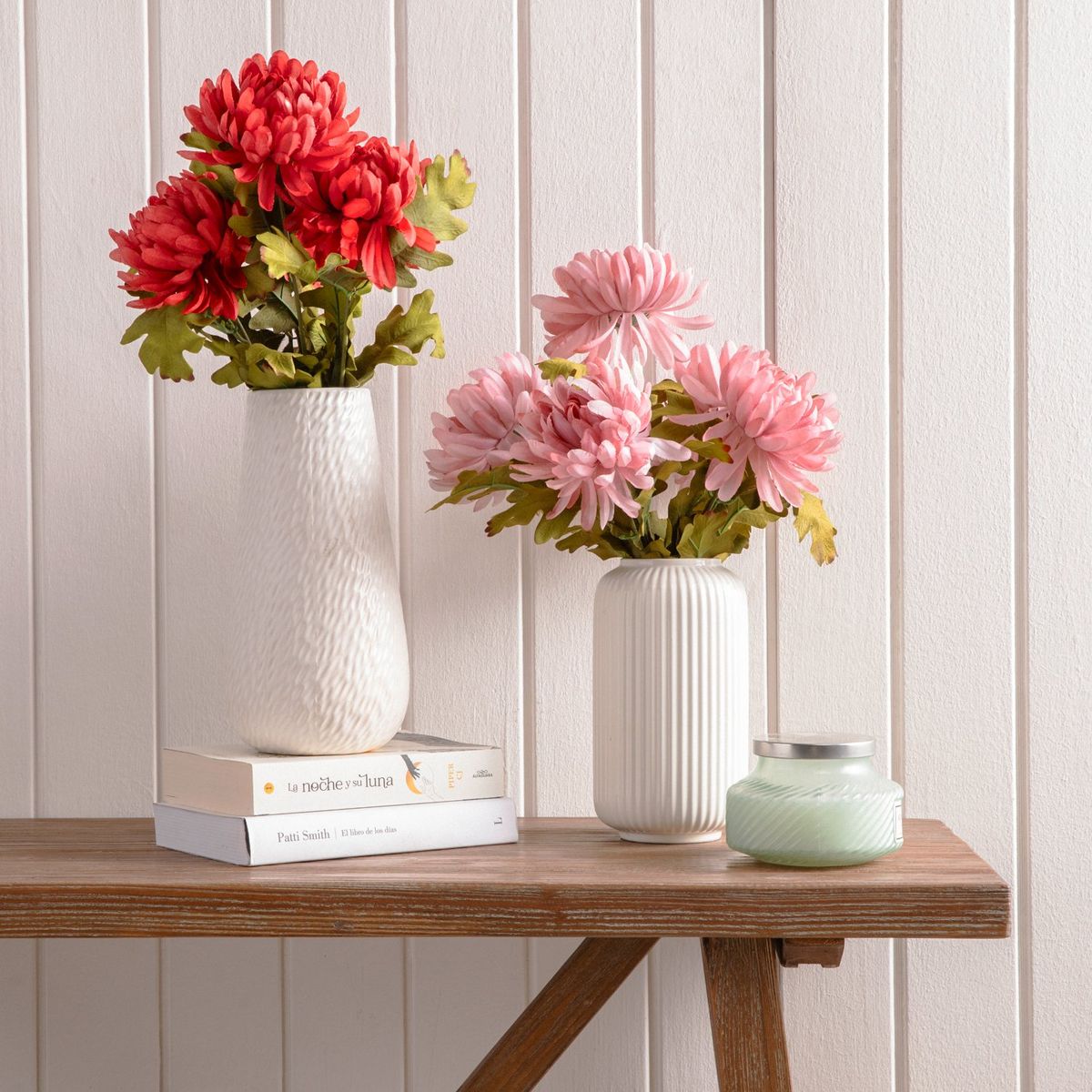 MICA - Ramo Flores Artificiales Daisy 50 Cm Mica
