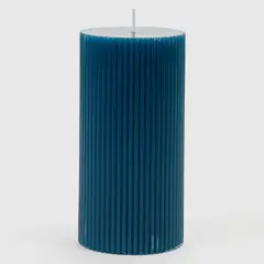 BASEMENT HOME - Vela Perfumada Rayada 15 cm Azul