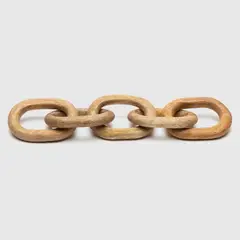ROBERTA ALLEN - Adorno Cadena Madera 35X10 Cm
