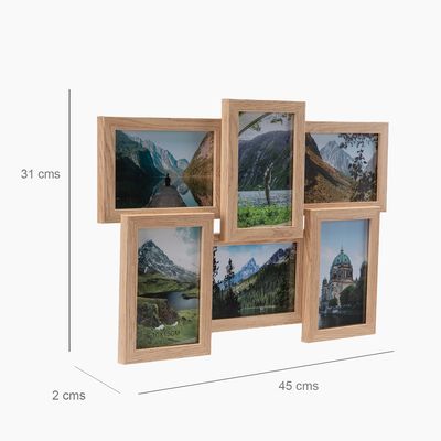 Imagen 2 del producto Mdf Multifoto 6 Fotos Natural