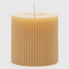 BASEMENT HOME - Vela Aromática Rayas Beige 7.5 cm
