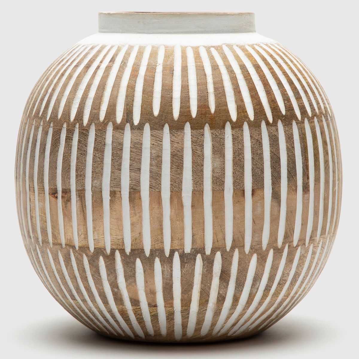 ROBERTA ALLEN - Jarrón Blanco Café Roberta Allen