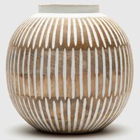 Jarrón Blanco Café