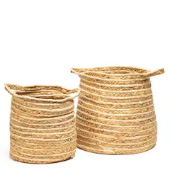 MICA - Set de 2 Canastos Maze Decorativos