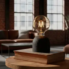 BASEMENT HOME - Lámpara con Pilas 8X16 cm Adorno Decoración