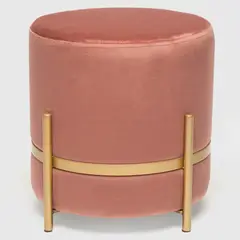 ROBERTA ALLEN - Pouff Velvet Rosa Patas 38 Cm