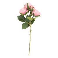 Vara Flor Artificial 4 Rosas 61 Cm