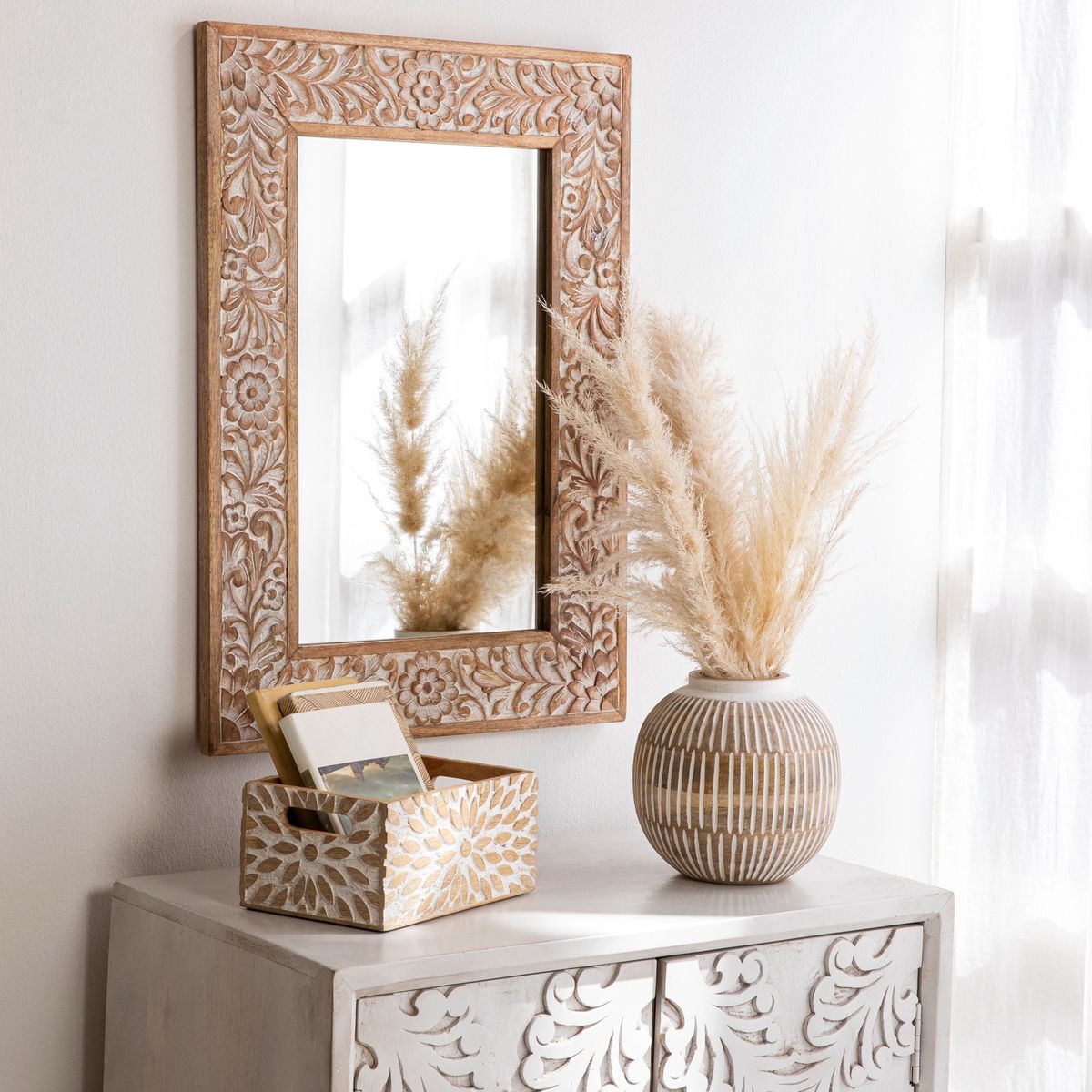 ROBERTA ALLEN - Caja Adorno Madera Decoración Roberta Allen